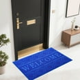 thumbnail image 5 of Premium 3D Embossed Welcome Doormat 23.6x15.7 Inch Non-Slip PVC Entryway Rug,Heavy Duty Scrape-Proof Indoor Outdoor Mat,Easy Clean Diamond Pattern Floor Mat for Home Entrance Door, 5 of 6