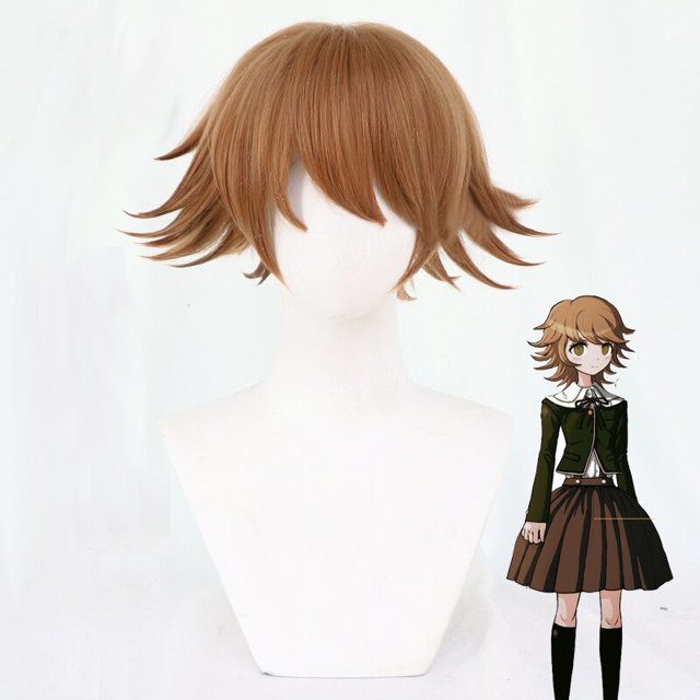 Kuma Chihiro Fujisaki Cosplay Costume Danganronpa Fujisaki Cosplay Wig Women's JK Uniforms Suit Halloween Carnival Costume heqiyong LED