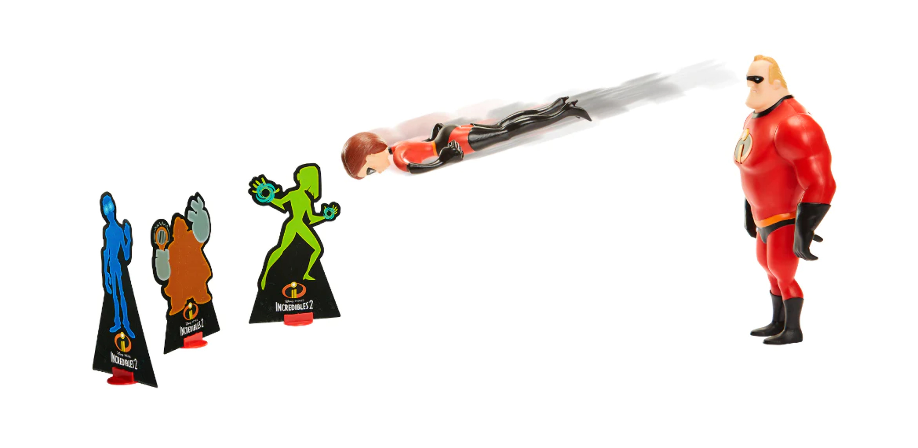 Incredibles 2 Power Couple Mr. Incredible and Elastigirl 12" Action Figures with Slingshot Feature - image 4 of 6