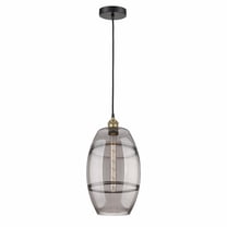 616-1P-BAB-G557-10SM-Innovations Lighting-Vaz - 1 Light Cord Hung Mini Pendant In Industrial Style-18.5 Inches Tall and 10 Inches Wide-Black Antique