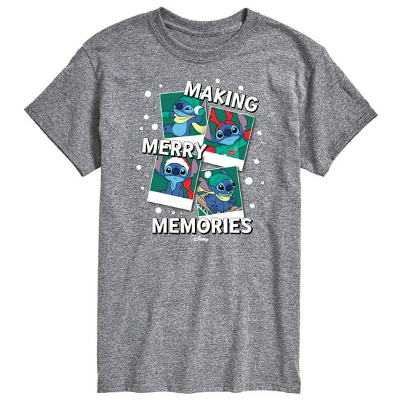Lilo & Stitch - Making Merry Memories - Men's Short Sleeve Graphic T-Shirt