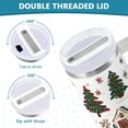thumbnail image 3 of Yayeee 30oz Stainless Steel Tumbler with Straw and Handle Double-Wall Insulated Travel Water Bottle, Brown Christmas House, 3 of 8