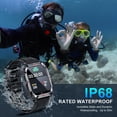 thumbnail image 4 of Reloj inteligente Bgulong para hombre y mujer con función Call, HD Touch IP68, negro, 4 of 7