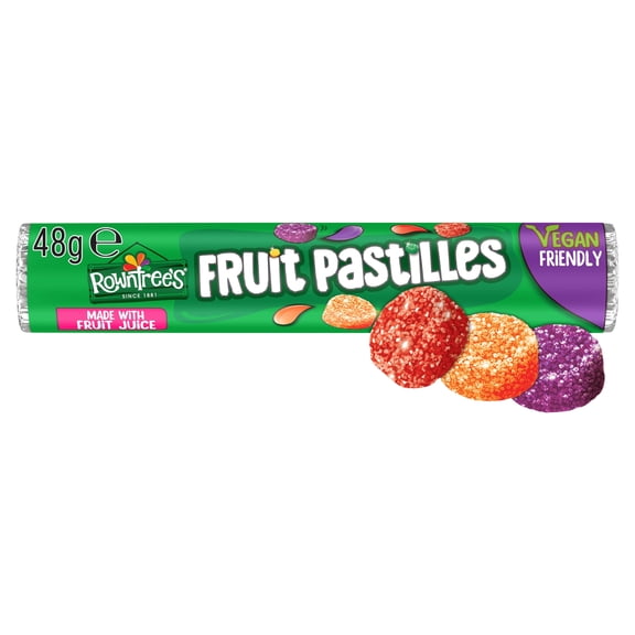 Rowntree's Fruit Pastilles Sweets 48g, Imported from Britain