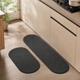 thumbnail image 4 of Anti Fatigue Kitchen Floor Mats Set of 2, Waterproof Kitchen Sink Runner Rug, Standing Mat Cushioned Kitchen Rugs, Comfort Doormat 16''x24''+16x47" (Black), 4 of 7