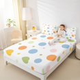 thumbnail image 4 of Manfei Colorful Geometric Spot Twin Sheet Set (3-Piece) Minimalist Circle Luxury Decor For Teens Girls, 4 of 7