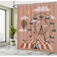thumbnail image 4 of Ambesonne Colorful Shower Curtain, Ferris Wheel Hot Air, 69"Wx84"L, Multicolor, 4 of 4