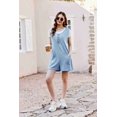 thumbnail image 5 of Ekouaer Women Rompers Summer Short Overalls Waffle Jumpsuit Casual One Piece Beach Outfits Vacation Clothes, 5 of 6