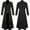 Black, variant on Sentmoon Vintage Trench Coat for Women 2024 Regular Halloween Costumes,Gothic Punk Jackets for Women Modern Fit Coats Black S