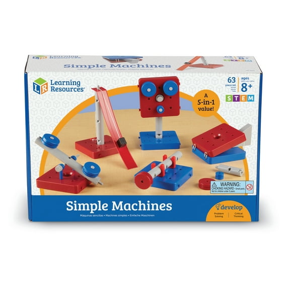 Learning Resources Simple Machines Set, STEM Building Toys, Ages 8 , LER2442