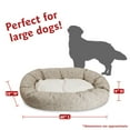 thumbnail image 3 of Majestic Pet Sherpa Charlie Bagel Pet Bed for Dogs, Calming Dog Bed Washable, Large, Beige Metallic, 3 of 5