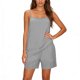 thumbnail image 5 of TaTaai Women's Casual Summer Set Solid Color Linen-Like Adjustable Camisole and Elastic Waist Shorts Two Piece Matching Outfit for Daily and Travel Wear Gift, 5 of 7