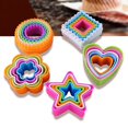 thumbnail image 5 of Farfi 5Pcs Fondant Cake Cookie Sugarcraft Cutters Decorating Molds Tool Set Kitchen Supplies (Square #), 5 of 13