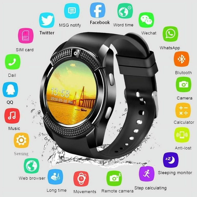 Pulsebit Smart Watch with Independent Music Play,Full Touch GPS