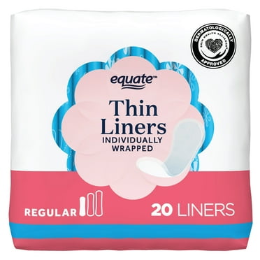 Equate Thin Liners, Regular Size, Individually Wrapped (20 Count)
