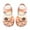Pink, variant on PINQI Toddler Baby Girls Closed Toe First Walking Sandals Bowknot Soft Sole Anti Slip Princess Wedding Party Dress Shoes