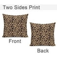 thumbnail image 5 of Leopard Print Throw Pillow Covers Home Decor 18x18 Inch Cute Cheetah Print Decorative Pillowcase Cushion Cover for Bed Sofa Couch, 2 Sets, 5 of 6