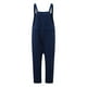 thumbnail image 5 of Gibobby pantalones siameses Mono informal con botones para mujer, mono largo con tirantes, mono con bolsillo sólido para mujer(Azul， L), 5 of 5