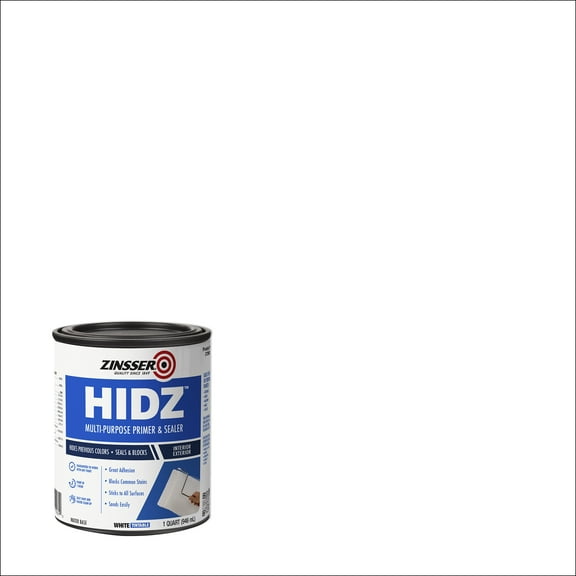 4 Pack, Hidz Multi-Purpose White Primer and Sealer-373693, 1 qt