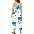 thumbnail image 5 of Odeerbi Teen Girls Summer Jumpsuit Cartoon Print Bib Overalls Casual Sleeveless Rompers Long Pants with Pockets 5-14 Years Light Blue, 5 of 5