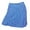 Aqua Blue/White, variant on Monterey Club Women's Heather stretch knit fabric Curved waistband Flared bottom Hidden Side Zip Attached lined Short Pull-on Skirt #2953