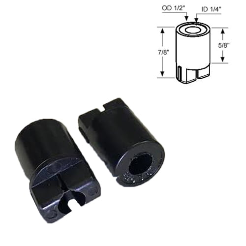 Black Plastic Pivot Bushing for Framed Shower Door