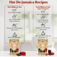 thumbnail image 6 of 2LB Whole Dried Hibiscus Flowers (Flor de Jamaica) for Hibiscus Tea & Mexican Agua Fresca | Natural, Non-GMO, No Preservatives | Includes Resealable 1lb Stand-Up Pouches | Sabor Orgánico, 6 of 9