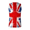thumbnail image 4 of Penkiiy Independence Day Men's Casual Tank Tops American Flag Print Sleeveless Muscle Patriotic Tees S Red, 4 of 4