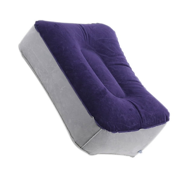 Inflatable Foot Pad Travel Outside Outdoor Travel Feet Rest Rest Mat Mat Car Plane Flocking PVC Foot Pillow