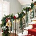 thumbnail image 3 of 10Pcs 20"x8" Velvet Christmas Tree Bows, Vintage Ribbon Tree Topper Bows, Ornaments for Staircase Garland Wreath Holiday Home DIY Crafts Christmas Decorations( Deep Green ), 3 of 11