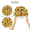 thumbnail image 5 of Yiaed Romantic Elegant Sunflower Print Satin Bonnet Silk Bonnet Hair Bonnet for Sleeping Hair Bonnets, 5 of 6