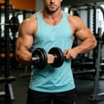 thumbnail image 2 of Busydd Mens Tank Top Breathable Comfy Round Neck Sleeveless Undershirts Casual Solid Color Running Workout Shirts for Men M, 2 of 10