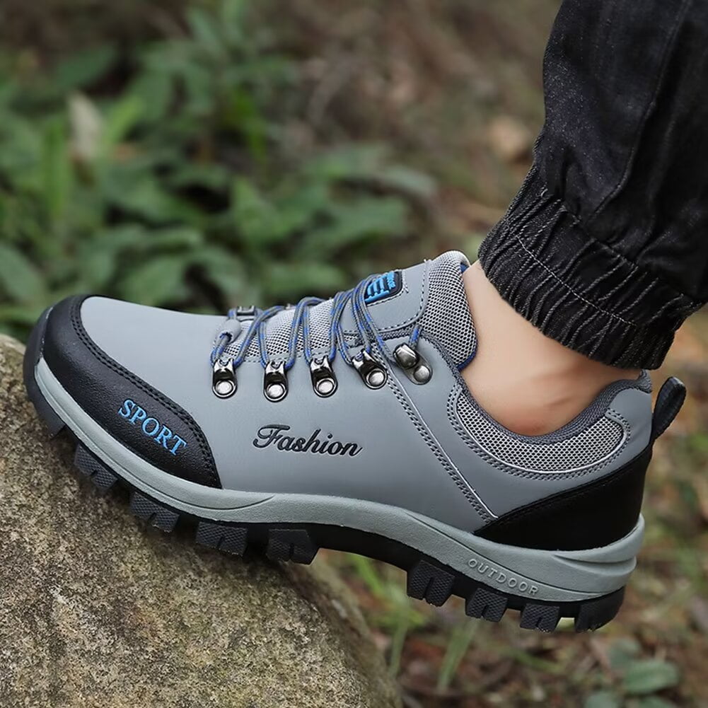 Mens Sneakers Leather Running Shoes Trainers Sneaker Casual Hiking Shoes