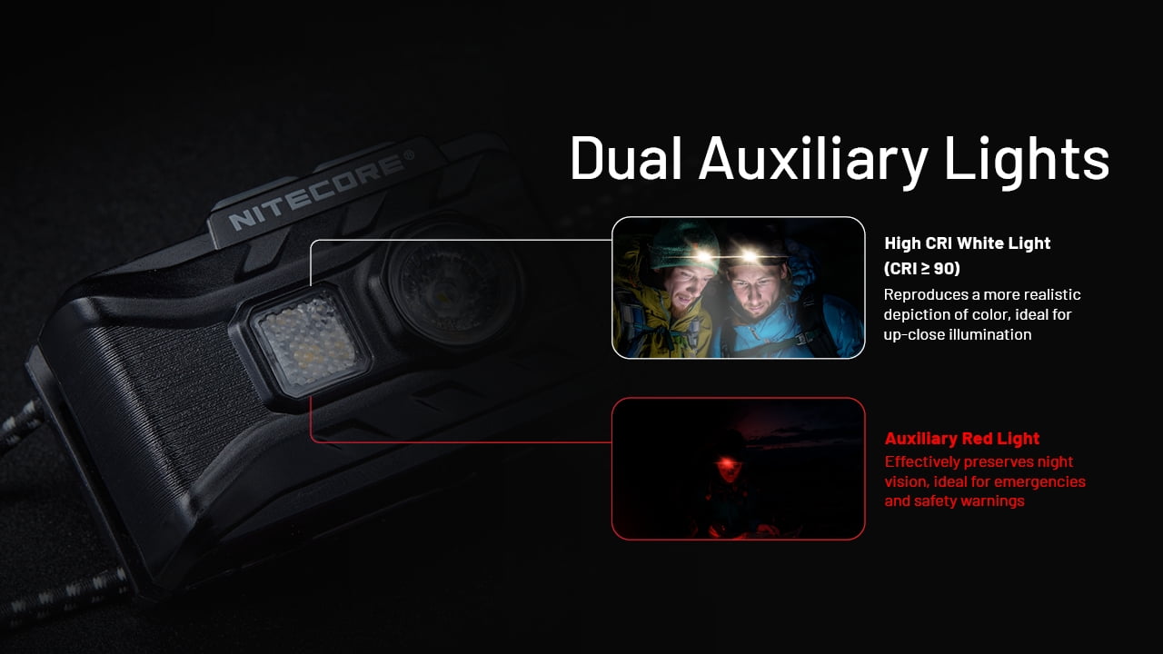 Nitecore NU20 Classic 360 Lumen USB-C Lightweight Outdoor Headlamp, Black