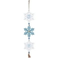 thumbnail image 2 of Glittered Joy Snowflakes Christmas Wall Sign - 26", 2 of 9