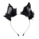 thumbnail image 2 of Diadema de orejas para Halloween, decoración, regalos, artículos para fiestas, disfraz de fiesta, tocado Gris Negro, 2 of 9