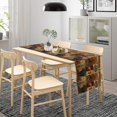 thumbnail image 3 of SHIQI-Rustic Bear Table Runner, Vintage Cottage Country Style Pine Tree Elk Wildlife Dinner Runner for Home Kitchen Dining Table Decoration 13"x90", 3 of 4