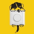 thumbnail image 2 of Etiqueta engomada del interruptor de lámpara del perro de 5pcs calcomanía del vinilo arte de engomada Pug perfecl Pegatinas de interruptor de pared, 2 of 8
