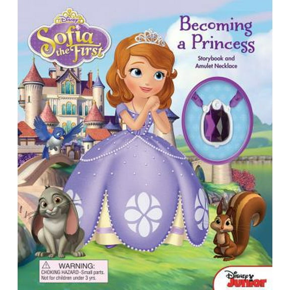Pre-Owned Disney Sofia the First: Becoming a Princess: Storybook and Amulet Necklace (1) (Storybook with Jewelry) (Hardcover) 0794428738 9780794428730