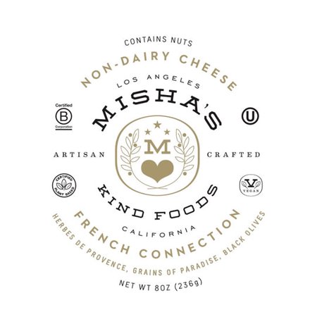 Misha's Fresh Refrigerated French Connection Dairy Free Cheese Spread, 8oz Tub