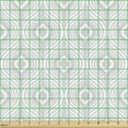 thumbnail image 2 of Ambesonne Abstract Fabric by the Yard Upholstery, Soft Grey Ogee Design Art, 1 Yard, Pale Grey and White, 2 of 5
