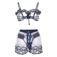 thumbnail image 5 of Gibobby Conjunto de lencería Sexy Conjunto De Lencería Erótica Cuello V Lencería erótica Sexy para Mujer, Vestido de Piel Sexy y Casual, Mujer Sexy(Marina, M), 5 of 5