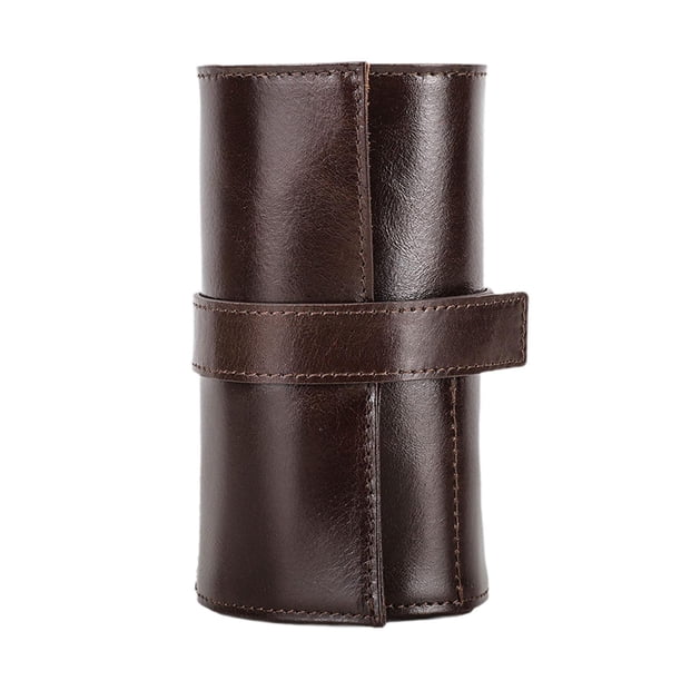Travel Watch Roll Vacations Vacations Anti Scratch tiene 6 relojes Bolsa de relojes café