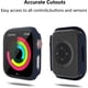 thumbnail image 4 of 5 Pack Case Compatible for Apple Watch Series 8 & Series 7 41mm with Tempered Glass Screen Protector, PC Hard Ultra-Thin Scratch Resistant Bumper Protective Cover for iWatch 41mm Accessories, 4 of 5