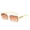 Gold Frame Gradually Dried, variant on Womens Stylish Square Frameless Sunglasses - Alloy Frames & HD PC Mirror Lenses for Travel, Outdoor Sports, Driving, and Parties