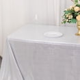 thumbnail image 5 of BalsaCircle 90x132 in Silver Sequin Dots Polyester Rectangle Tablecloth Party Events Reception Decorations Supplies, 5 of 8
