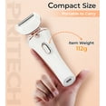 thumbnail image 3 of PRITECH Electric Razor for Women, Cordless Electric Shavers, Wet & Dry Waterproof Lady Razors for Legs, Arms, Underarms, Bikini (Gold), 3 of 11