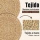 thumbnail image 3 of 6 Manteles Individuales Tejidos Redondos, Tejido Rústico manteles Individuales, Mantel Individual de ratán Natural de 30 cm para Mesa, Resistentes al Calor y Antideslizantes, 3 of 9