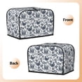 thumbnail image 3 of Honeii Chicken And Fish Print 2 slice Toaster Cover, Two Slice Toaster Dust-proof Cover For Kitchen Small Appliance and Fingerprint Protection, 3 of 7