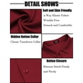 thumbnail image 4 of COOFANDY Men's Long Sleeve Dress Shirt Casual Button Down Shirts Wrinkle Free Untucked Shirt, 4 of 6